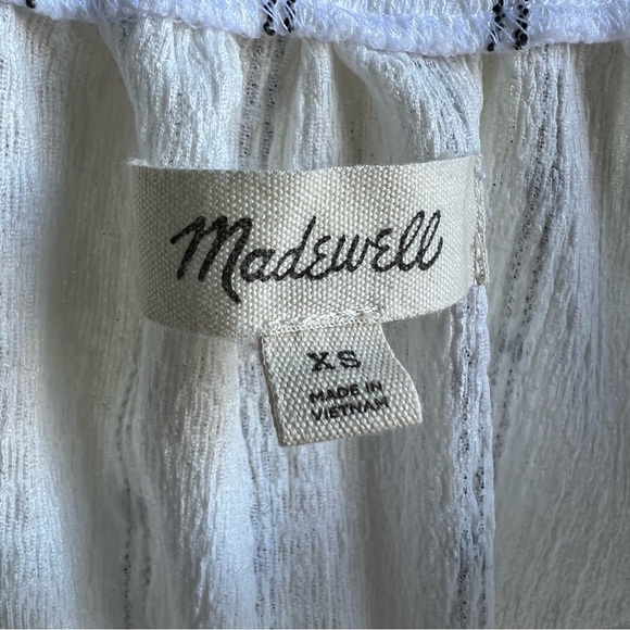 Madewell Women’s Tie Neck Short Sleeve Tunic Top, XS - Picture 6 of 10